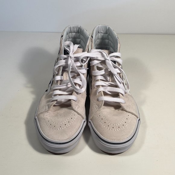 Vans SK8 Hi Checkerboard Flame Suede Sneakers Women Size 8 (men size 6.5) - Picture 4 of 8